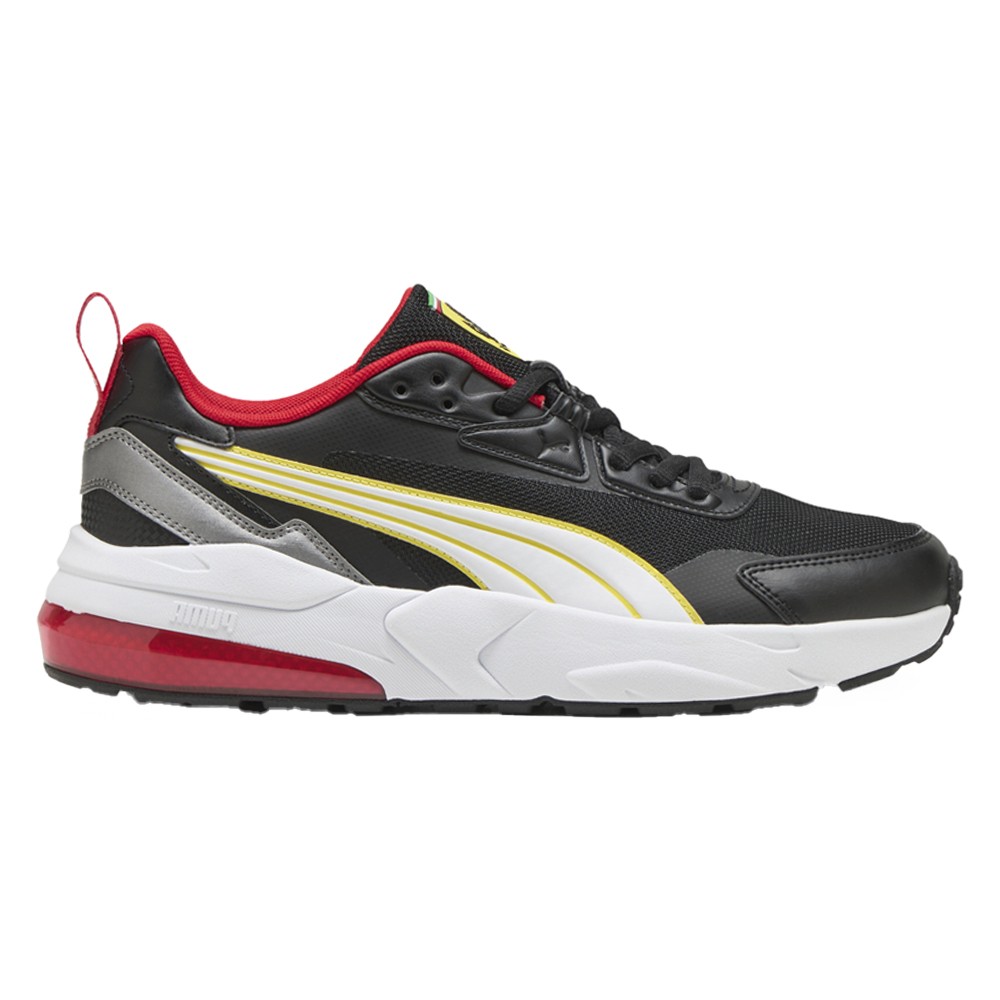 PUMA Scuderia Ferrari Vis2k Lace Up  Mens Black Sneakers Casual Shoes 30875401