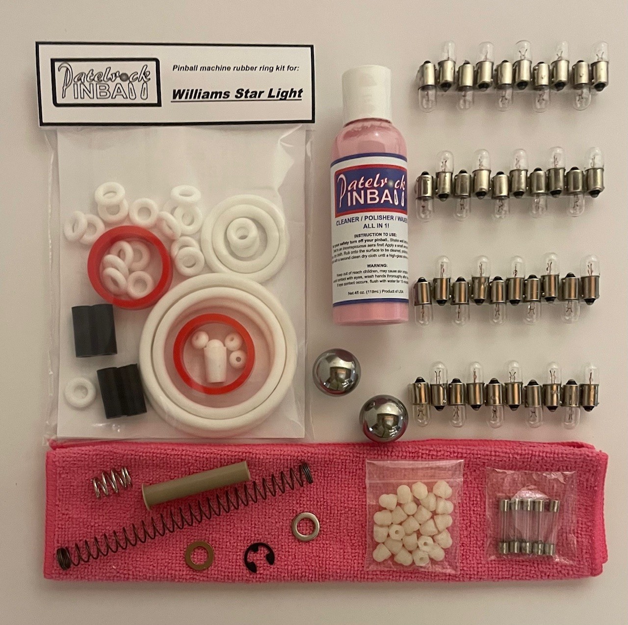 1984 Williams Star Light Pinball Machine Maintenance Tune Up Kit