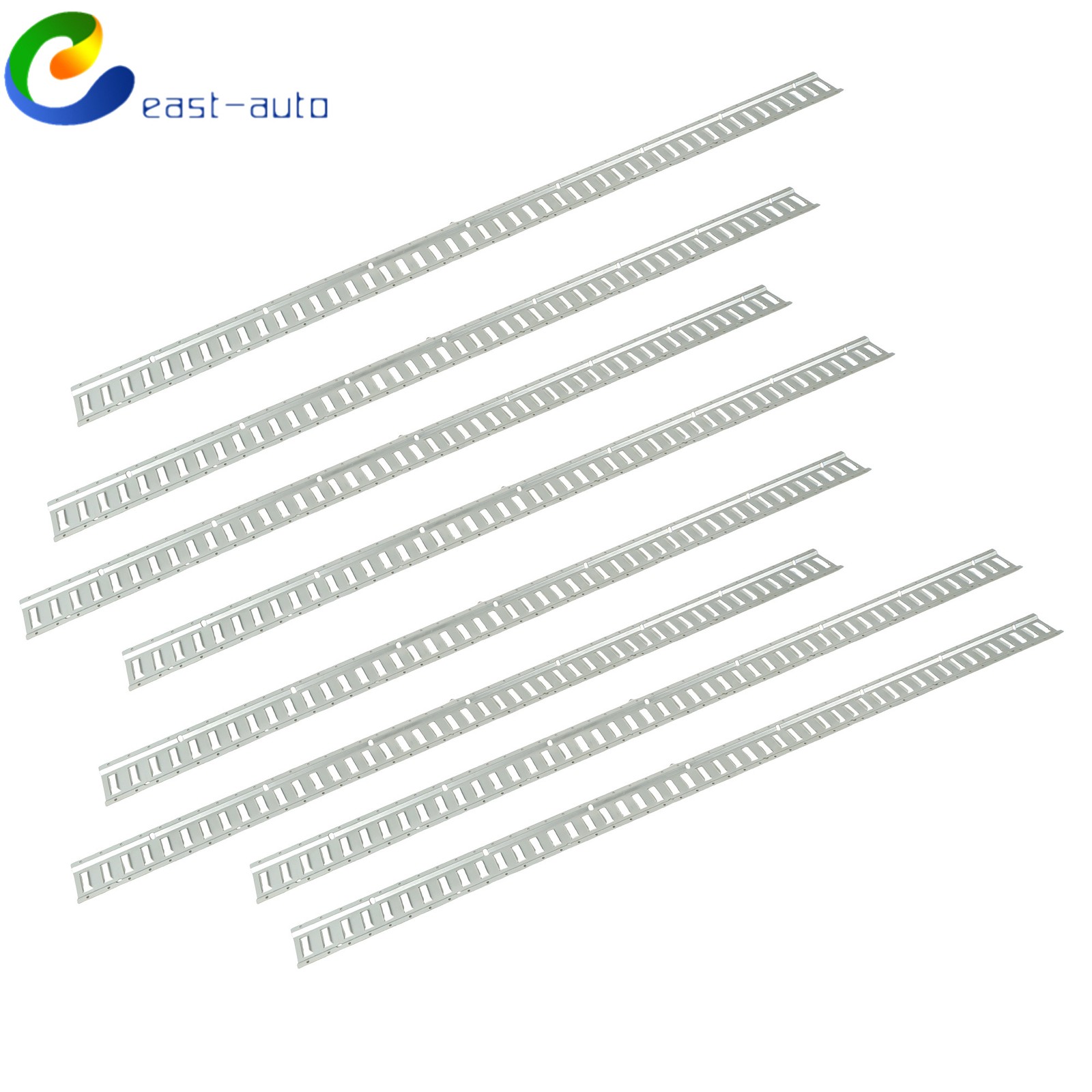 Silver Galvanized 8 Pack 8 FT E Track Rails Steel For Cargo Trailer Truck Van