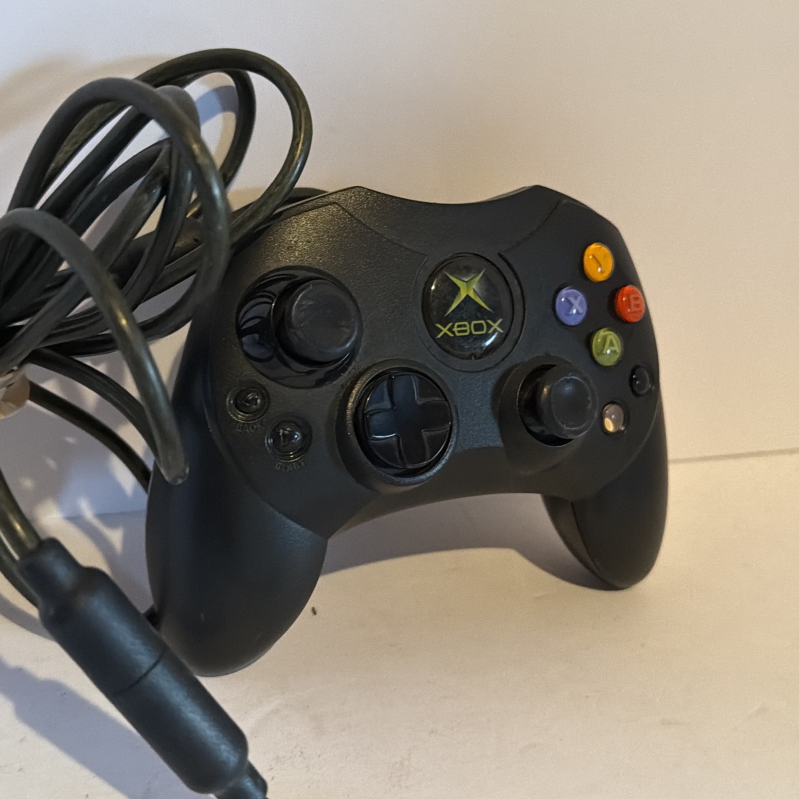 OEM Original Xbox Controller S Type + Breakaway Cable OG Tested & Working