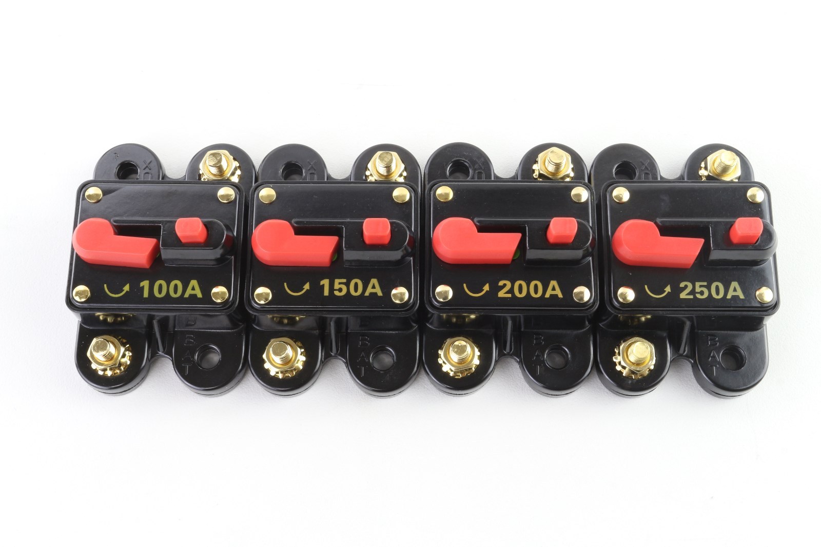 100A Amp Circuit Breaker In-line Fuse 12 Volt 12V Manual Reset Compact Design US