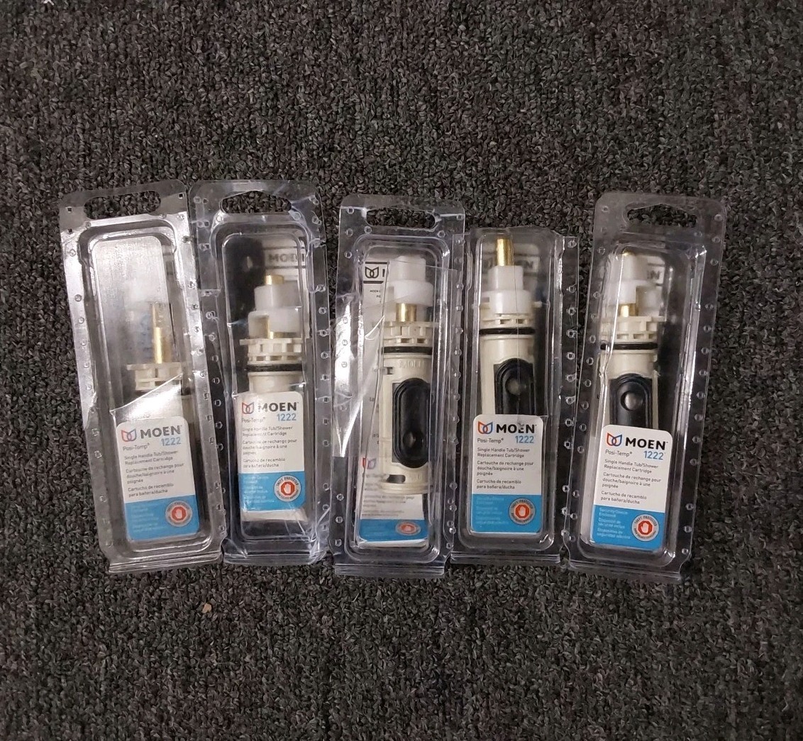 Lot Of 5! GENUINE MOEN 1222 POSI-TEMP Shower/Tub Handle 1222 Cartridge AB