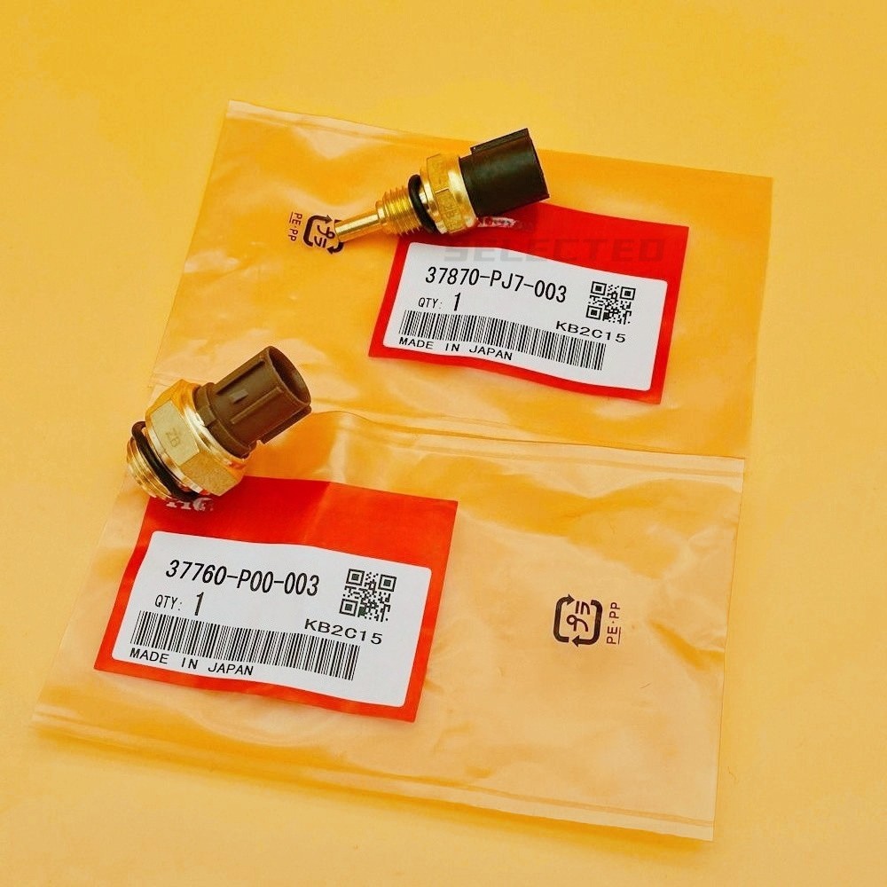 OEM Set of 2 Cooling Fan Switch Coolant Temp Sensor For Honda Accord CR-V Civic