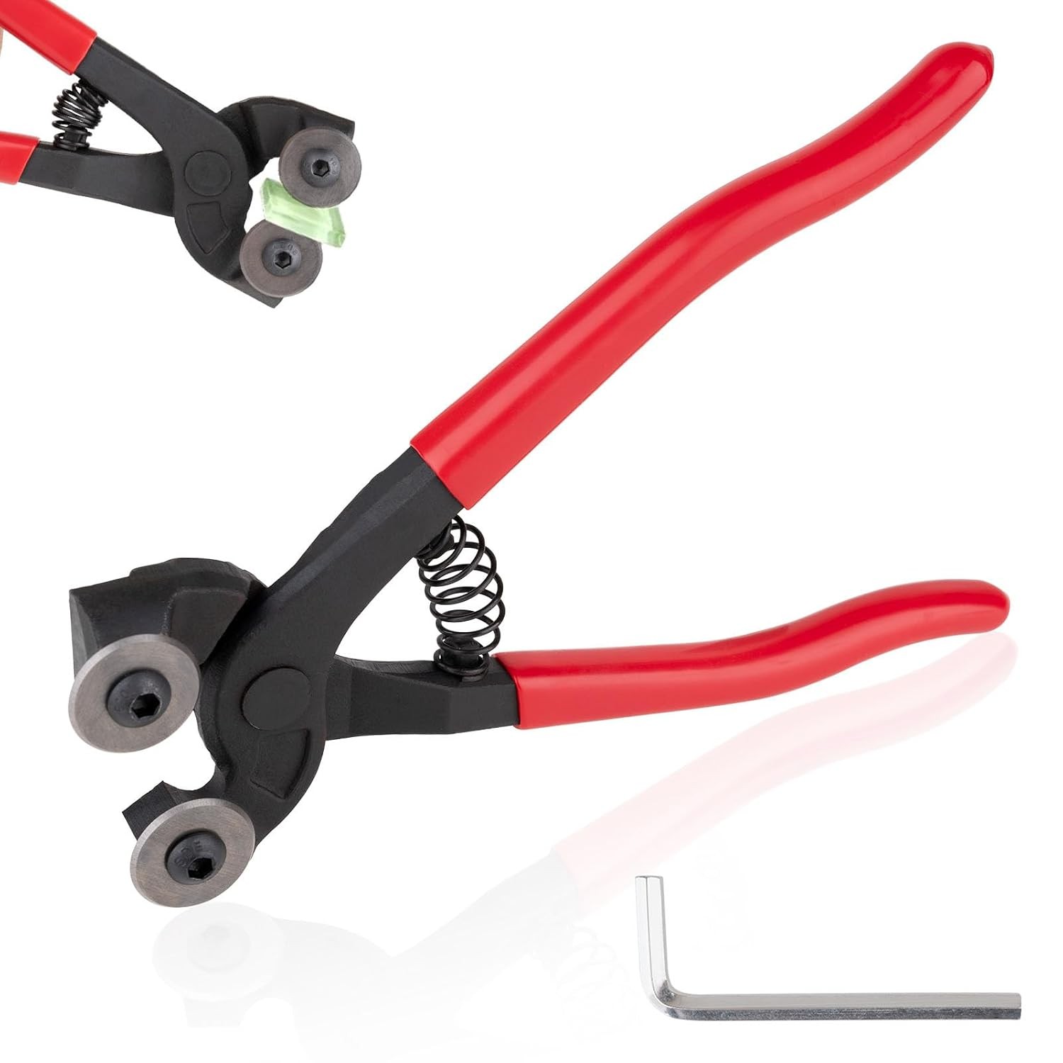 Heavy Duty 7 Inch Wheeled Glass Mosaic Nipper Glass Tile Nippers Cutting Tool
