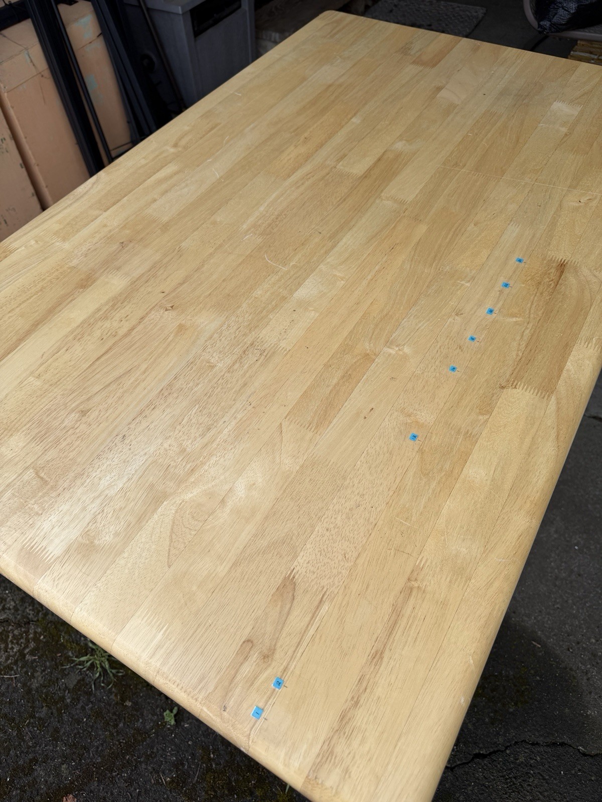 Solid Wood Kitchen Or Crafting Table With Four Matching Chairs