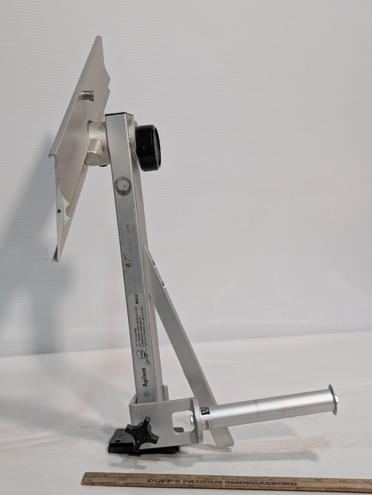 Agilent MP13PHPML1A tilt-swivel monitor shelf arm, 19.7in, 80 lb post mount