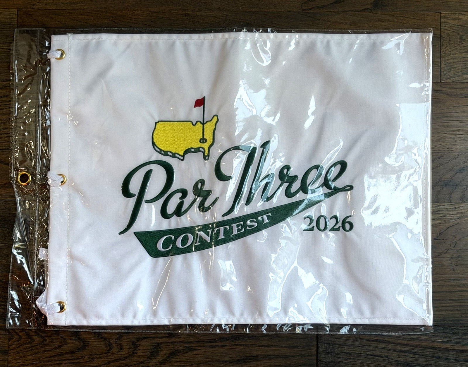2026 Masters Par Three Contest Pin Flag - Dated Augusta National Golf Club - NEW