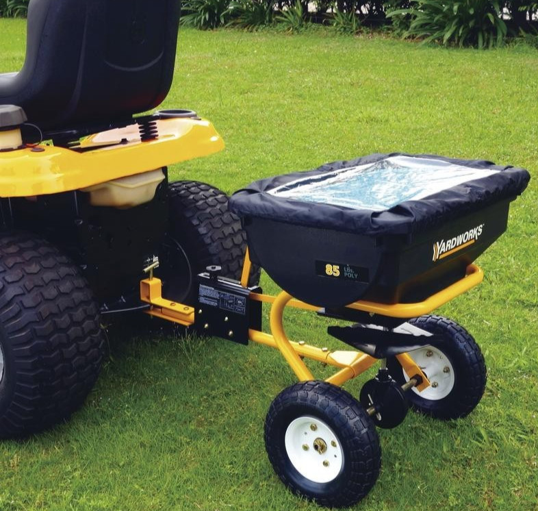 Heavy Duty 85 lb Tow Behind Broadcast Spreader ATV Garden Tractor Seed Spreading