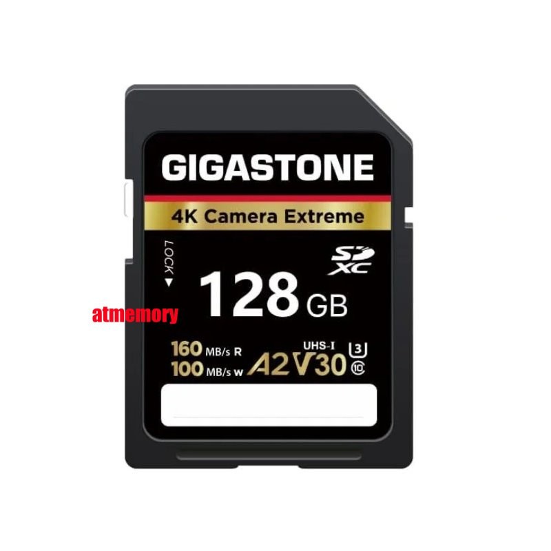 Gigastone 128GB 4K Camera Extreme SD SDXC Memory card V30 A2 U3