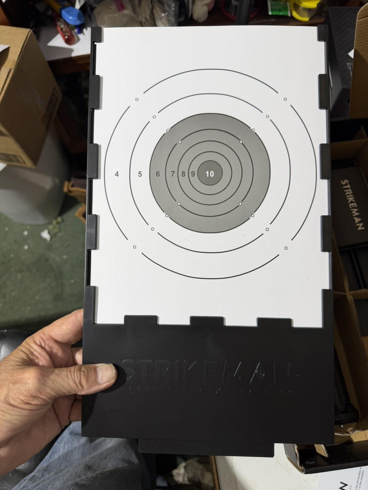Strikeman Target & Phone Mount Laser Training System with 9mm cartridge