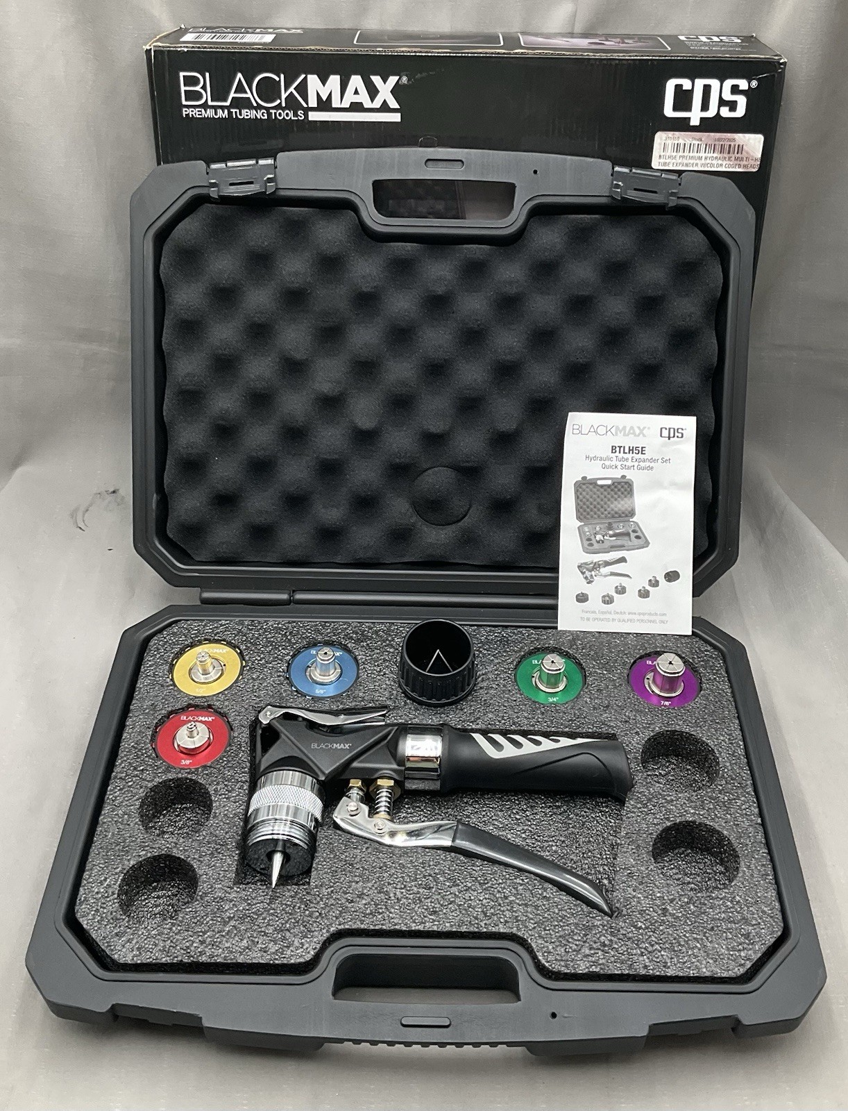 CPS BlackMax® BTLH5E Hydraulic Tube Expander Kit Brand New