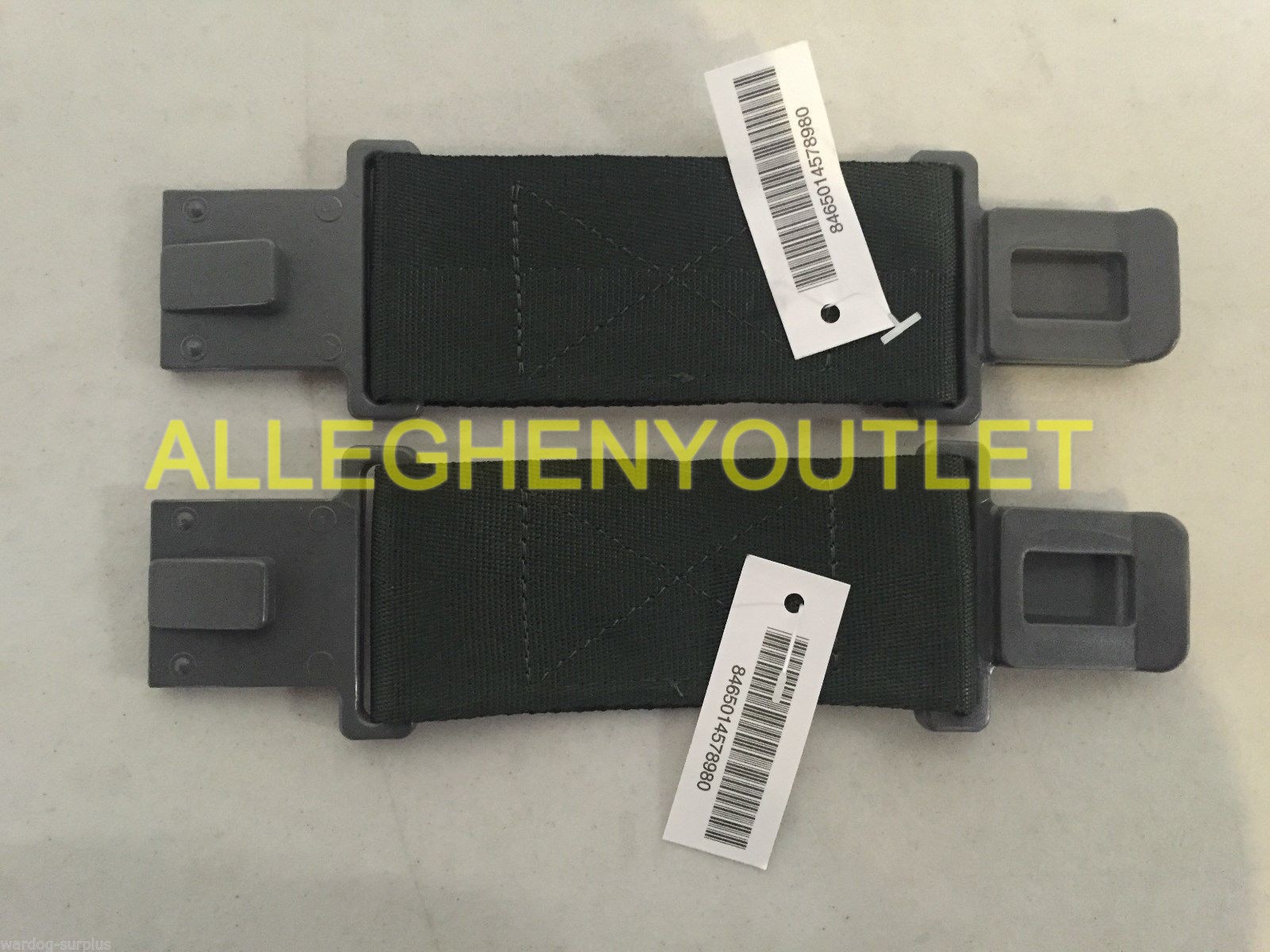 2 U S MILITARY ISSUE WEB BELT 6" EXTENSIONS DUCK BILLED WEB BELT EXTENDER NEW