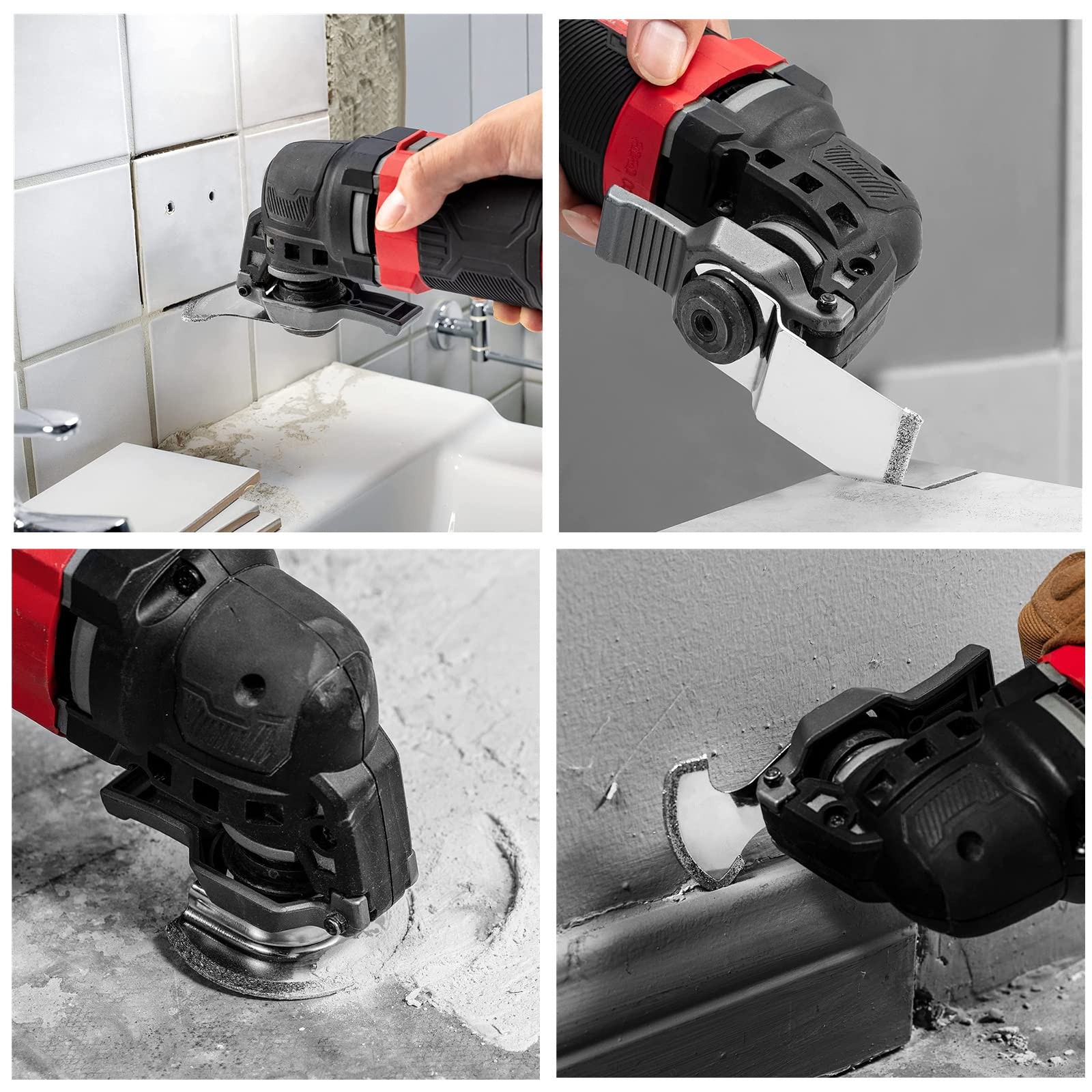 6 Pieces Diamond Oscillating Tool Blade Set Multi Tool Mortar Cutting Saw Blades