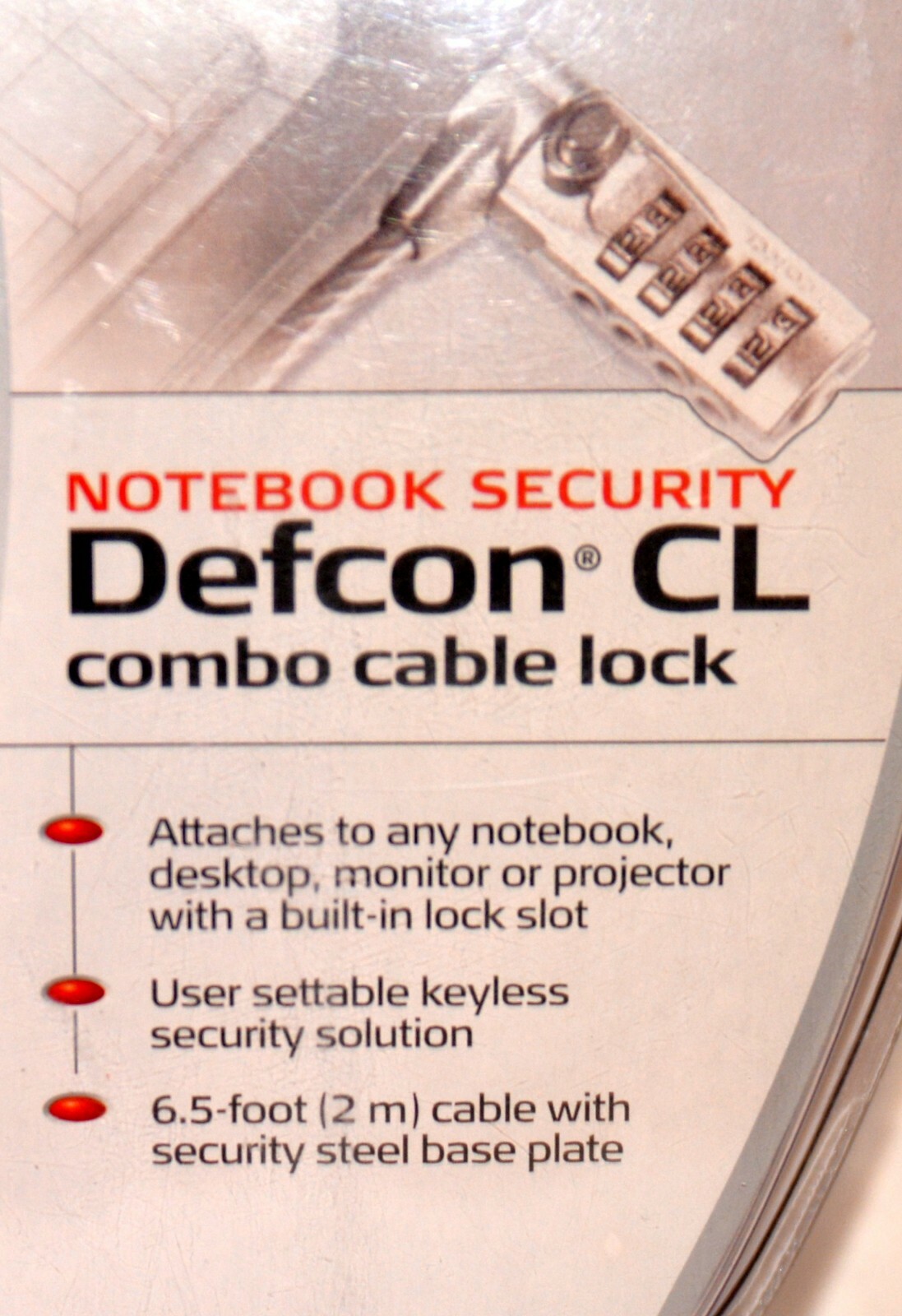 Targus Defcon CL Notebook Security Combination Cable Lock - PA410U - New