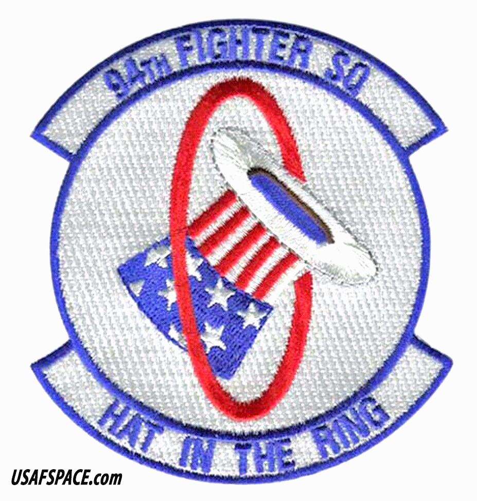 USAF 94th FIGHTER SQ -94 FS- F-22 RAPTOR-Joint Base Langley- ORIGINAL VEL PATCH