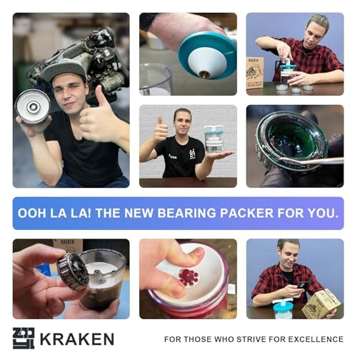 Rotation Handle Bearing Packer Tool - Inject Grease Safely, Easily,