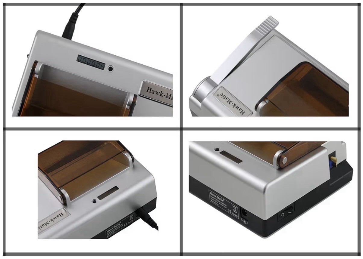Hawk-Matic HK-2 Electric Cigarette Injector Rolling Machine Silver New Open Box