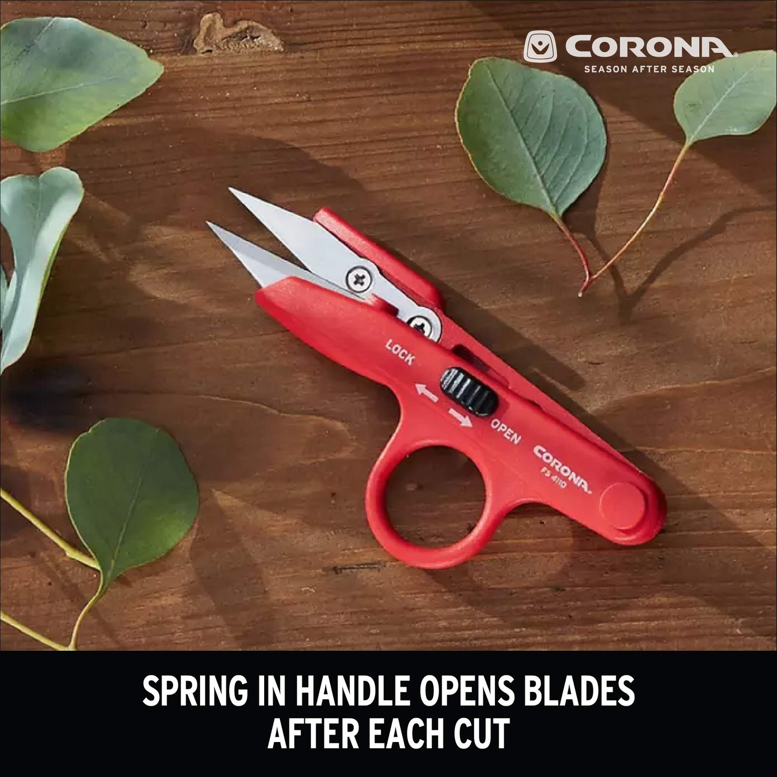 FS 4110 Hydroponic Finger Micro Snips , Red
