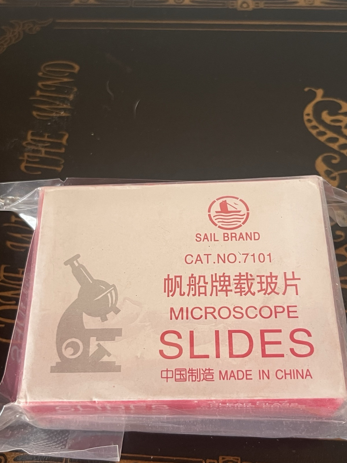 Sail Brand Microscope Slides 50pcs Clear Glass Ground Edges CAT.NO.7101 1x3 Inch