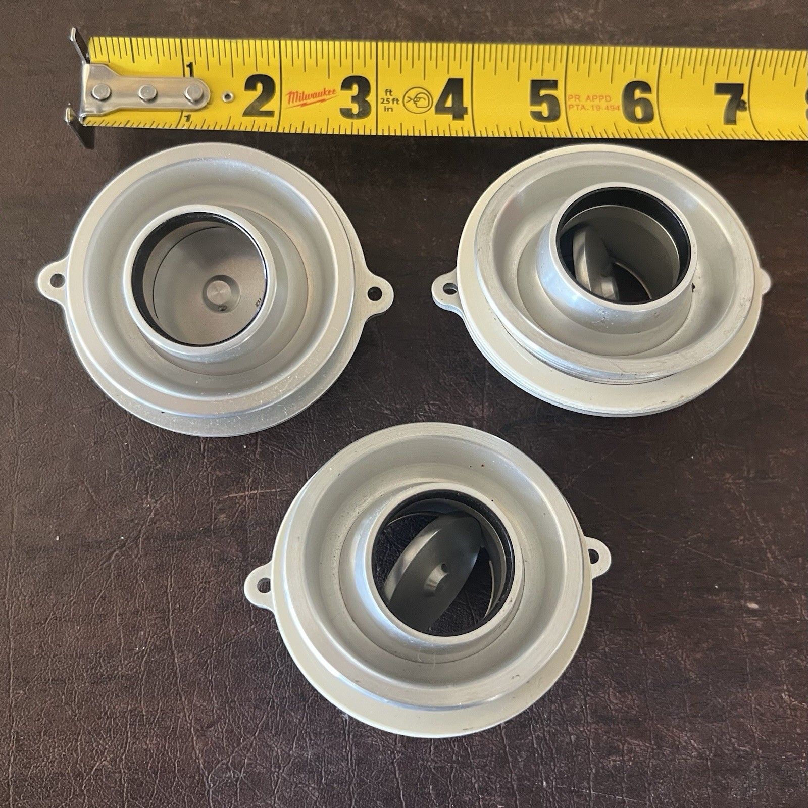 3 Vintage WEMAC 2515 Aircraft Eyeball Air Vent Outlet Valves - Beechcraft Cessna