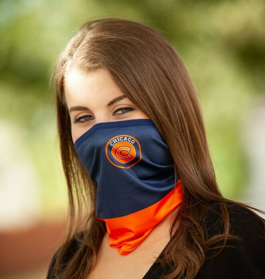 Chicago Bears Neck Gaiter Face Covering Mask NFL Football Gaiter, Bandanna, Hat