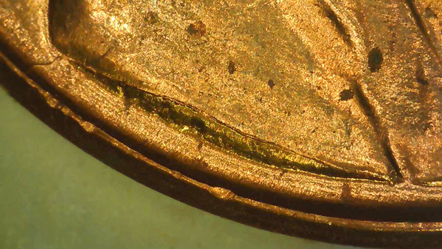1959 D Lincoln Cent BU Red- Spike Head- Pre-Cud?