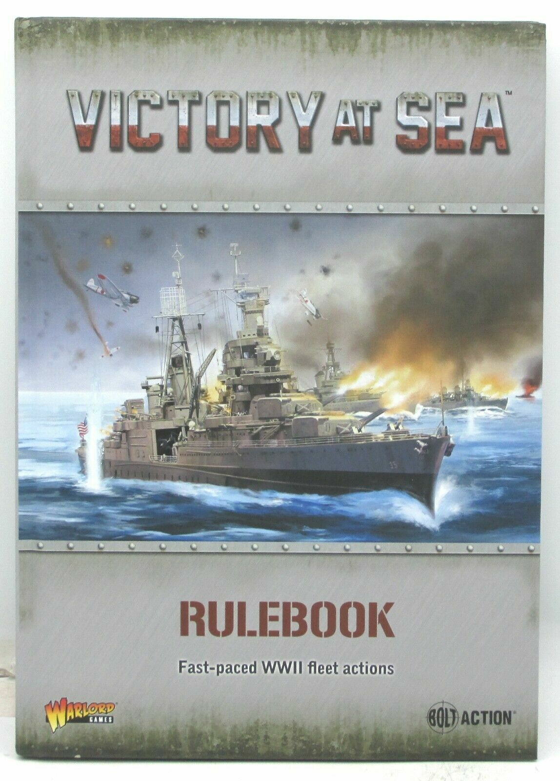 Victory at Sea 741010001 Rulebook Hardcover WWII Fleet Action Warlord Games