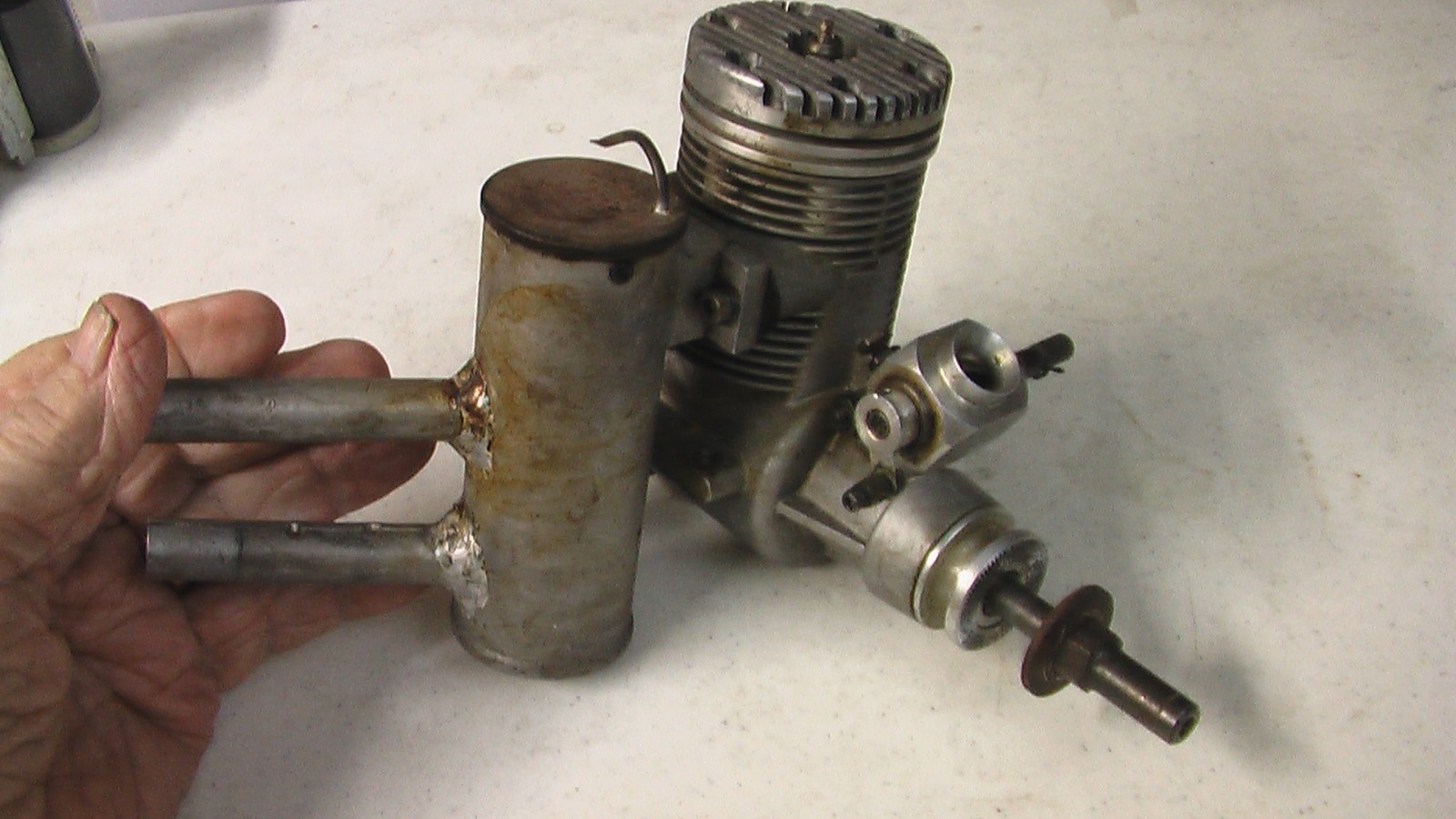 Webra 120 RC with muffler runs well