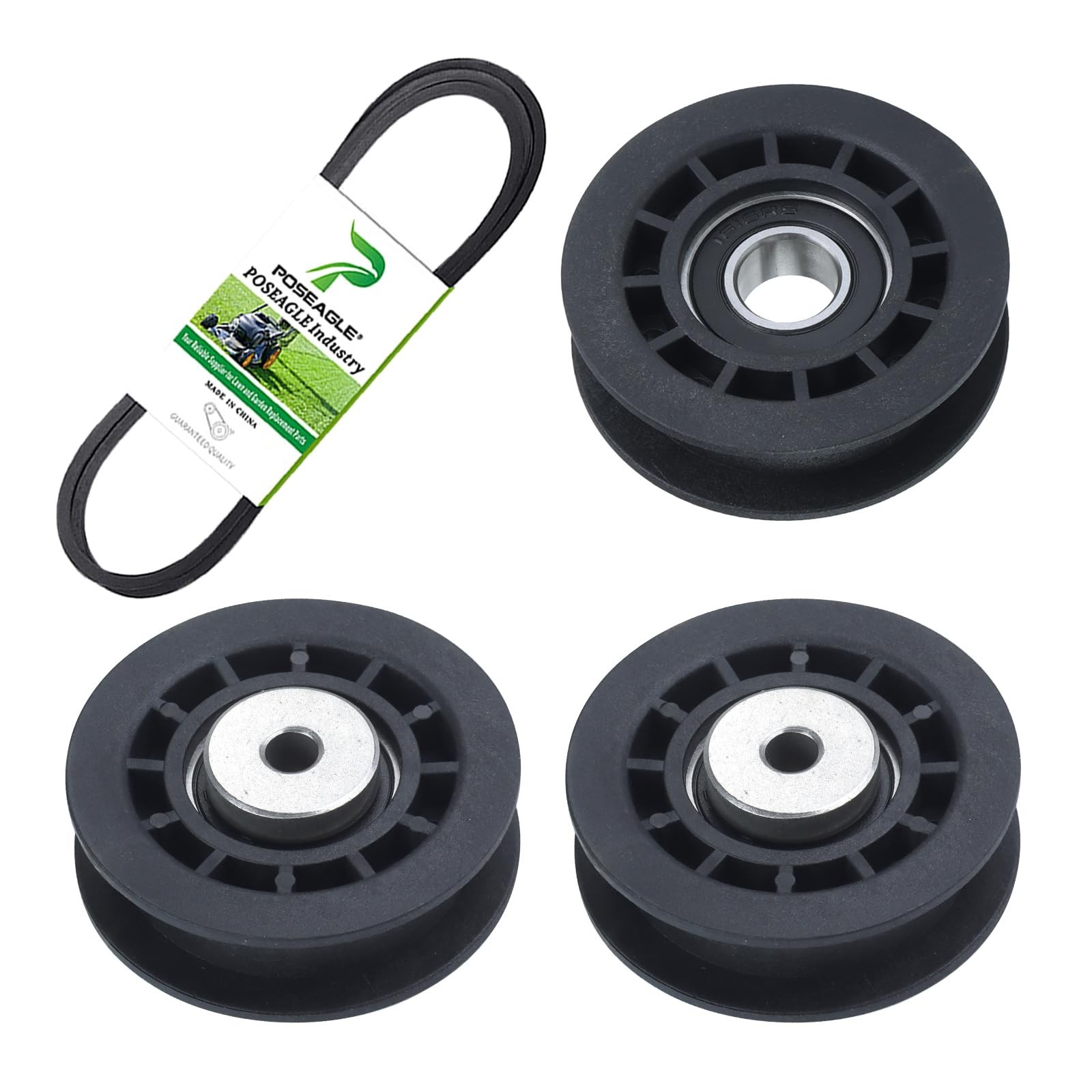 2 Pack 587973001 Idler Pulley with 587969201 Idler Pulley 580364609 Belt Repl...