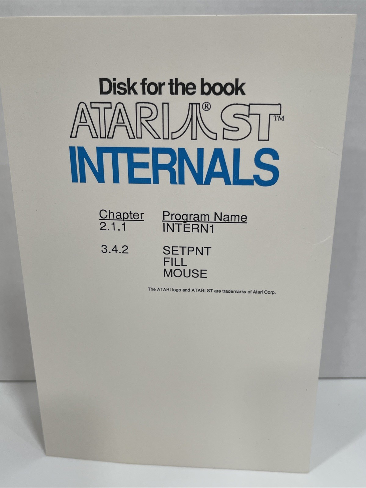 Atari ST Internals Disk Abacus Vintage Computer Software NEW (Other)