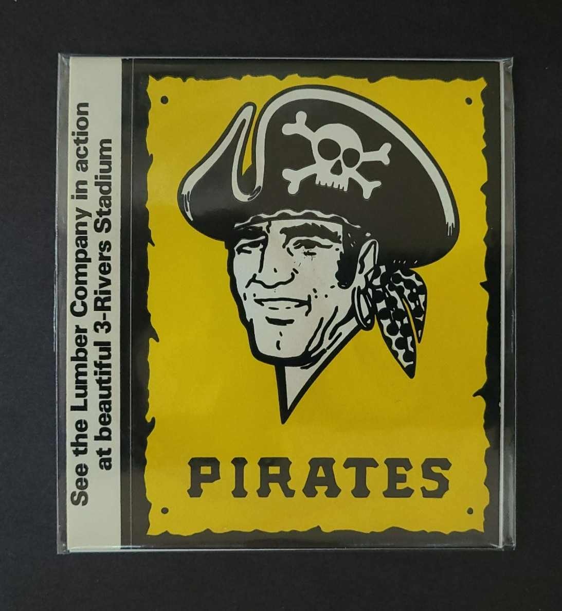 Vintage 1970’s Pittsburgh Pirates Team Sticker Decal - See Lumber Co at 3-Rivers