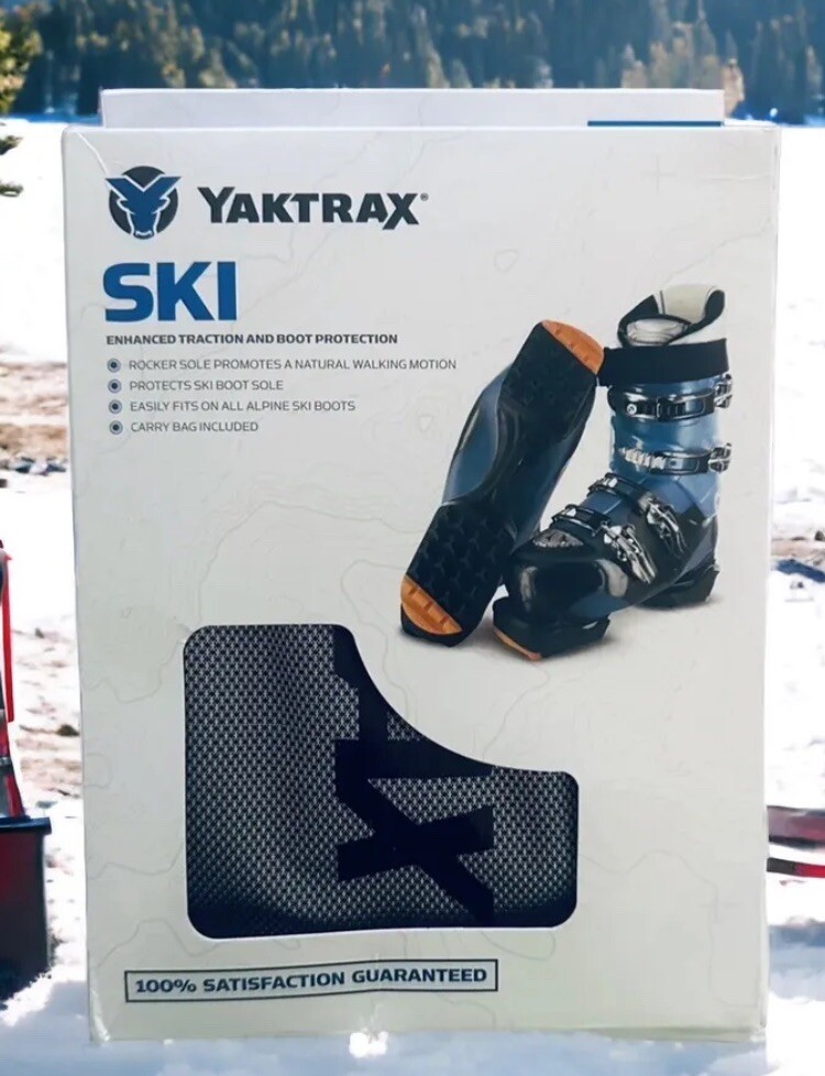🗳️YAKTRAX SKI BOOT PROTECTION + TRACTION ROCKER SOLE OUTDOOR CARRY BAG SIZE Lg