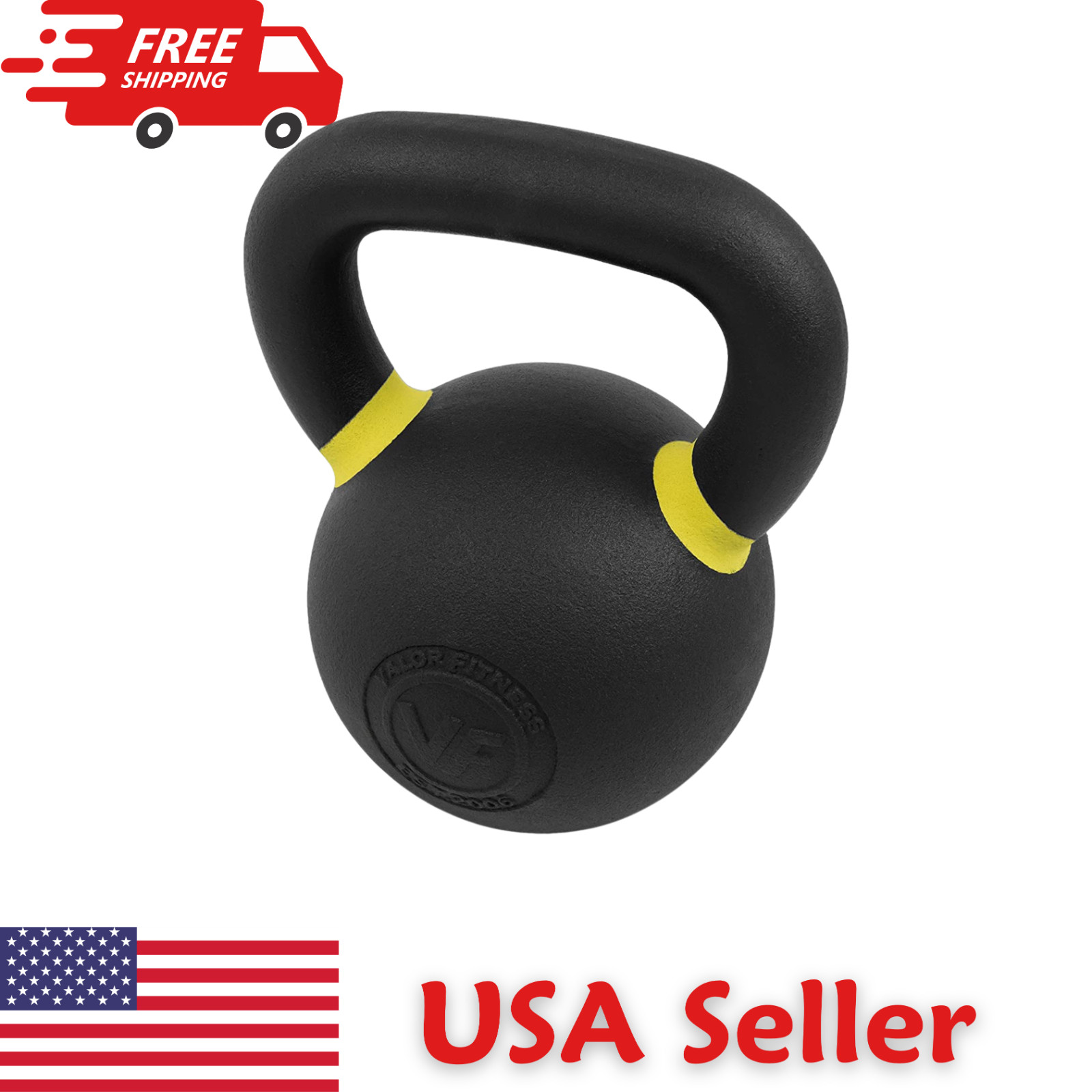 Premium Cast Iron Kettlebells – Powder Coated, LB & KG Weight Options