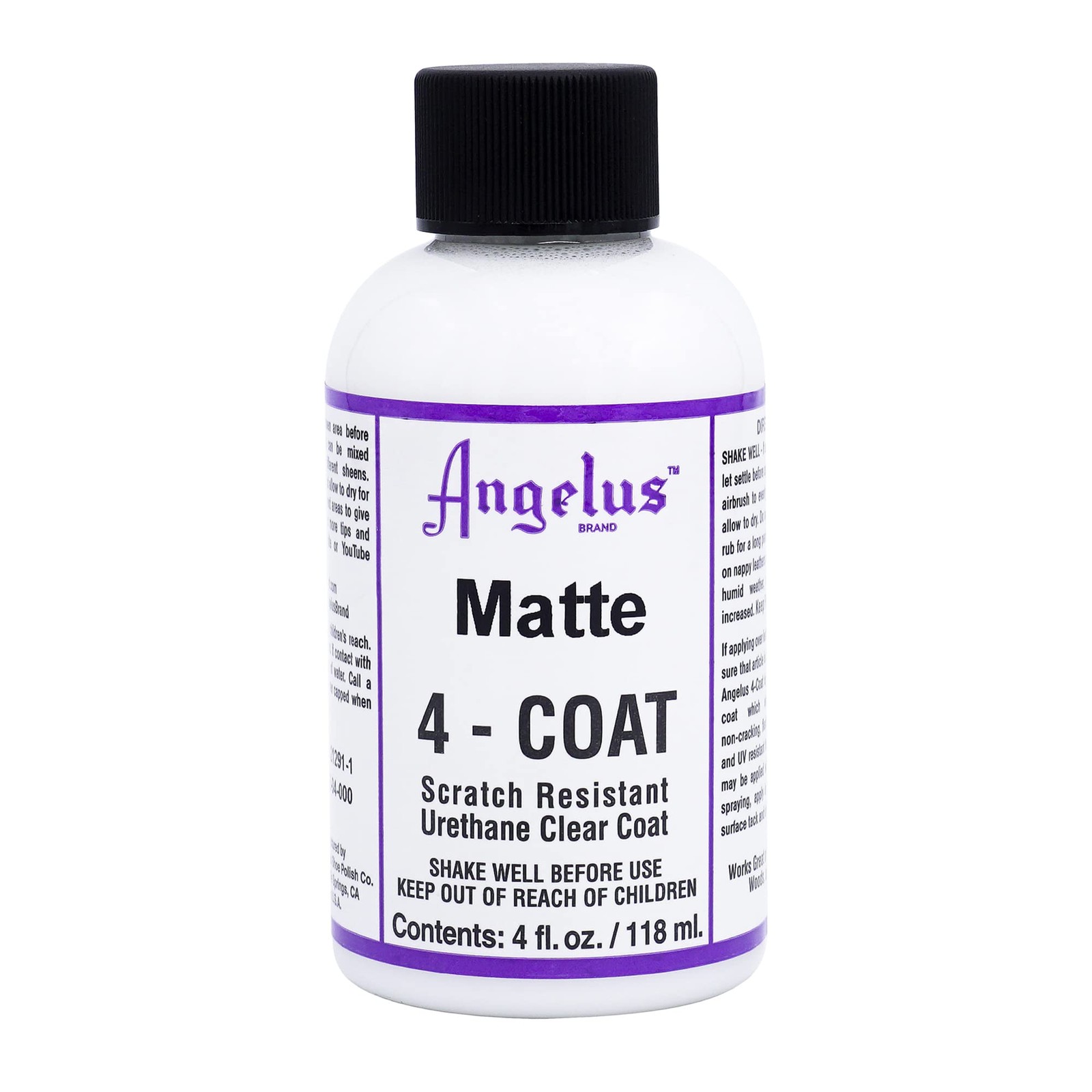 Angelus Matte 4-Coat Scratch-Resistant Leather Sealer – Durable, Flexible,