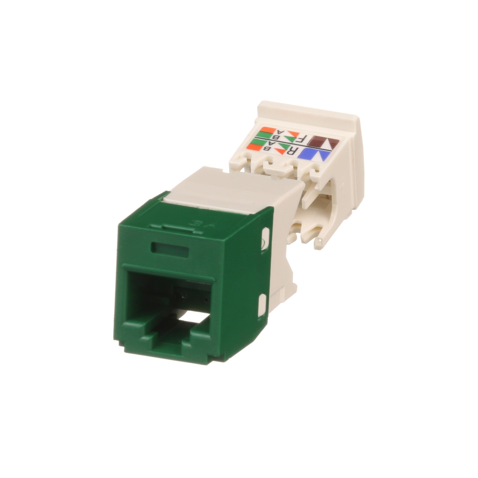 Category 6 8~Wire TG~Style Jack Module Green Network Keystone Insert Patch Panel