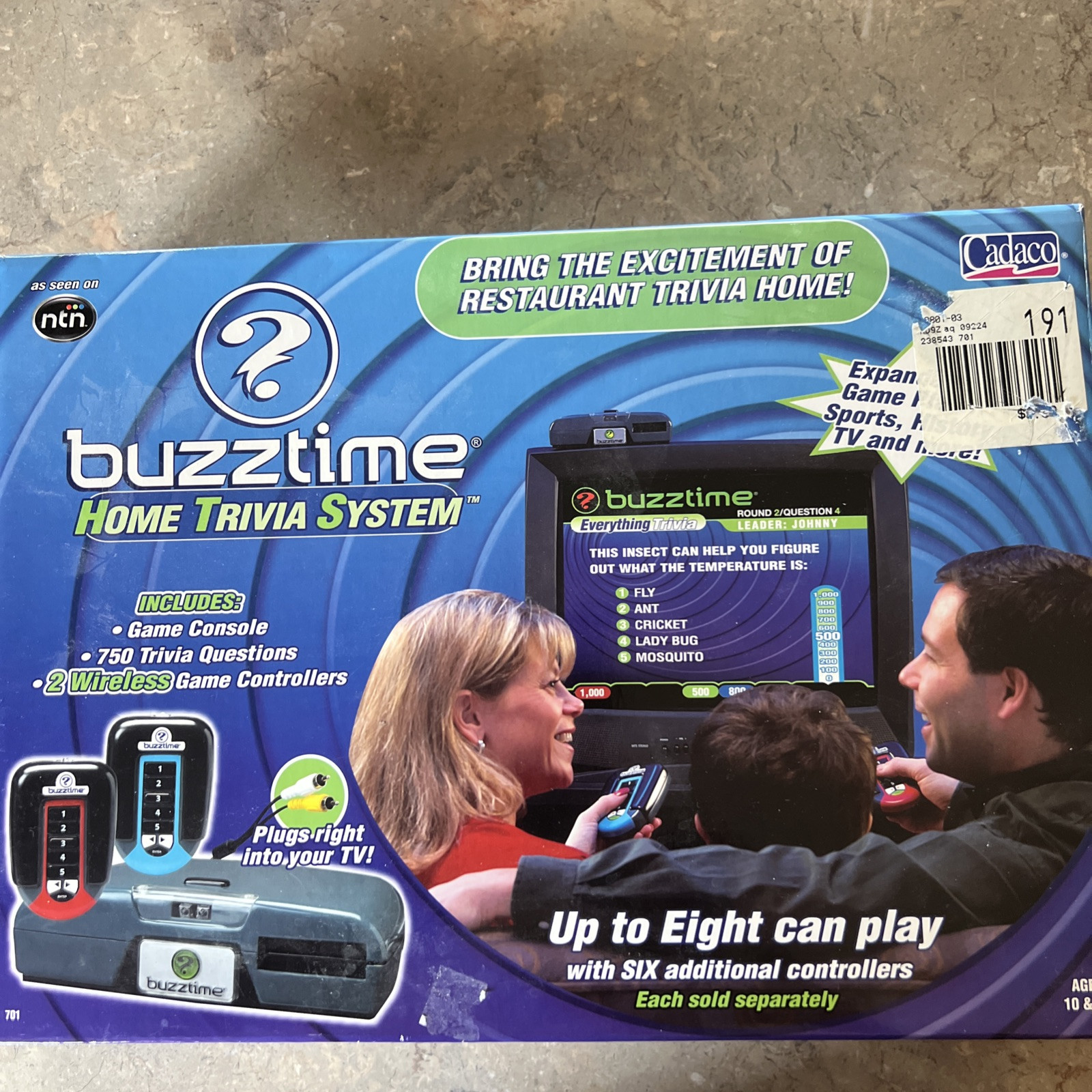Buzztime Home Trivia System  Console & 2 Wireless Controllers