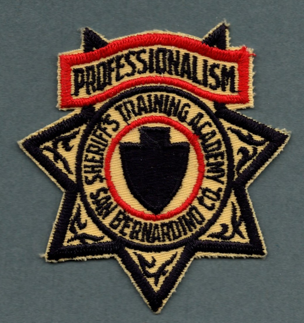 San Bernardino California Academy Police Patch