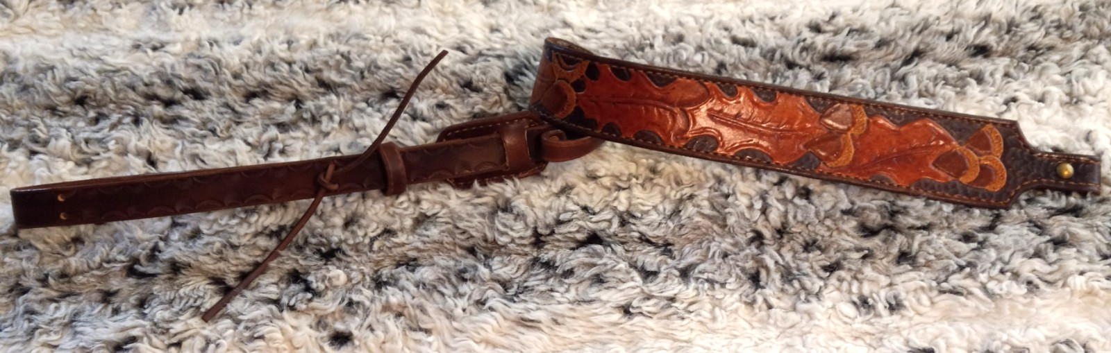 100% Full grain leather handcrafted gun sling