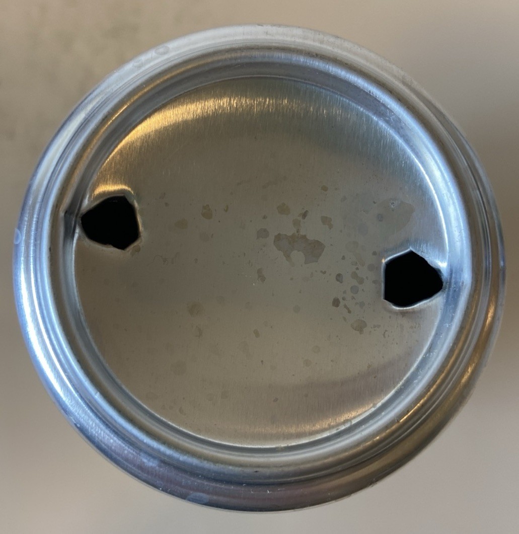 12oz. MTN DEW SODA CAN ( TICKET TO ROCK )EMPTY BOTTOM OPENED