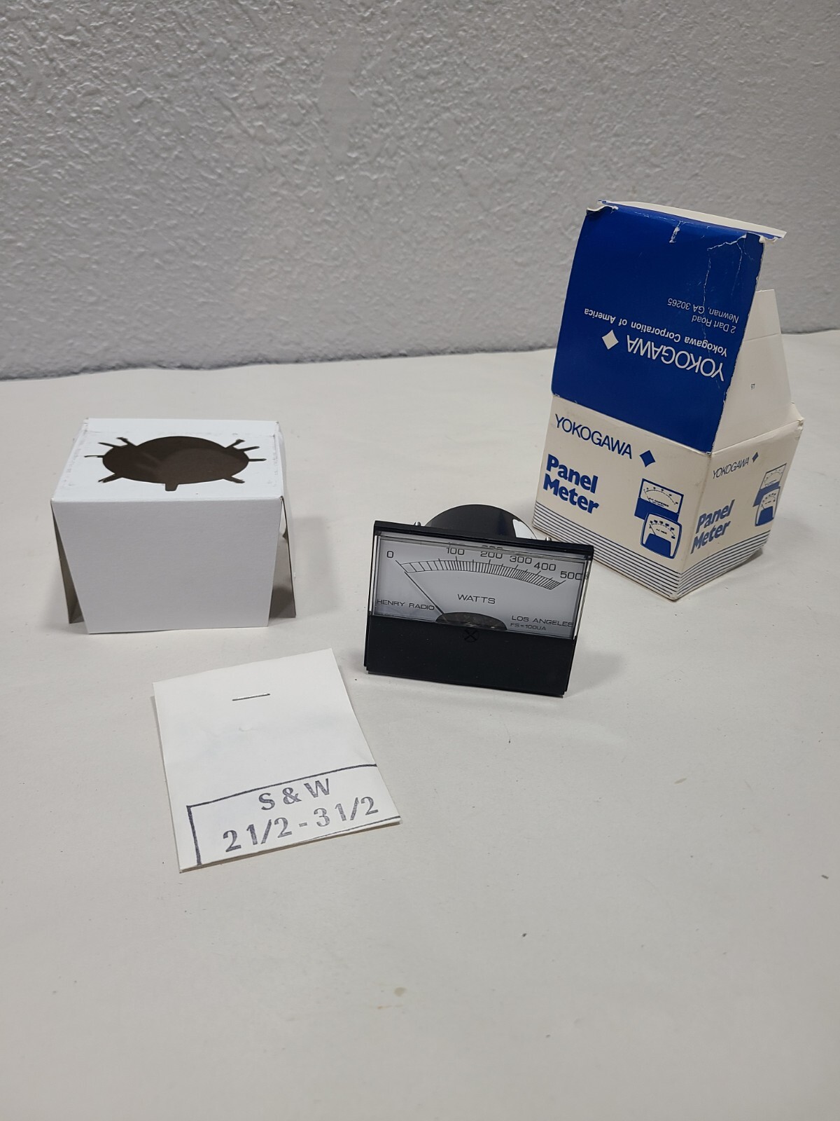 Yokogawa 260-2 Panel Meter  USA 0-500 WATTS A12-1254, NOS/Open Box