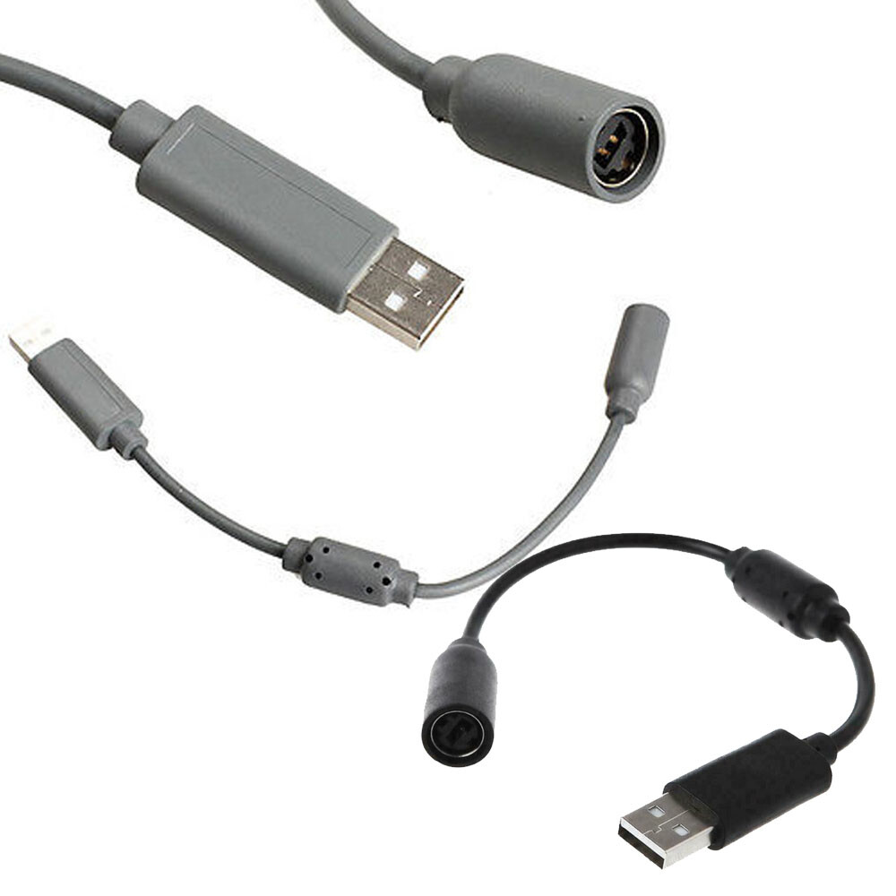2 Pack Replacement Dongle USB Breakaway Cable For Xbox 360 Wired Controllers