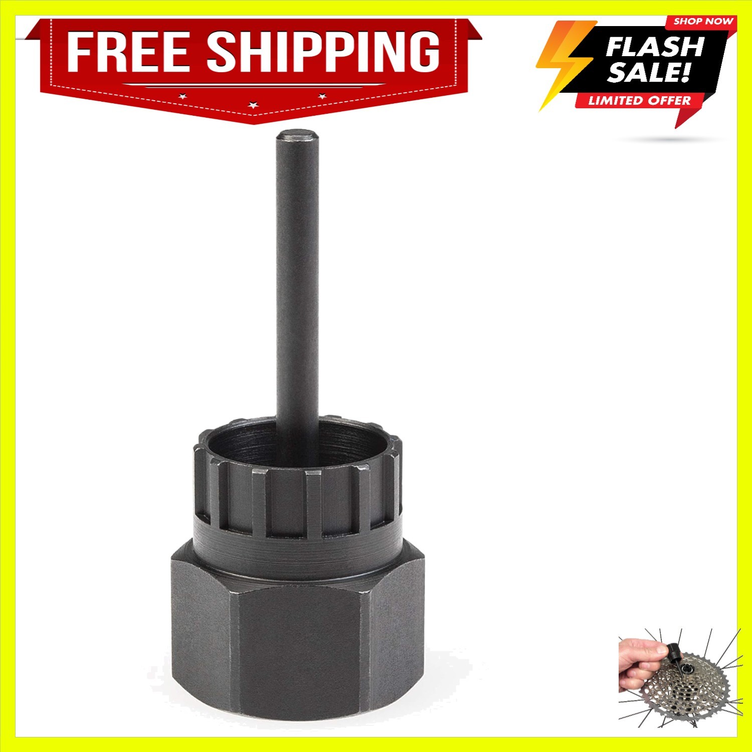 Precision FR-5.2G Cassette Lockring Tool with Guide Pin – Essential for Cyclists