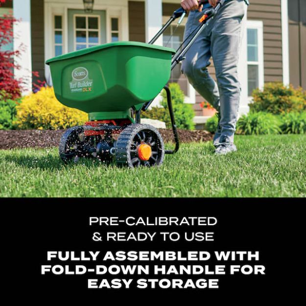 Scotts Turf Builder EdgeGuard DLX Broadcast Spreader 46-lb Capacity Compatible