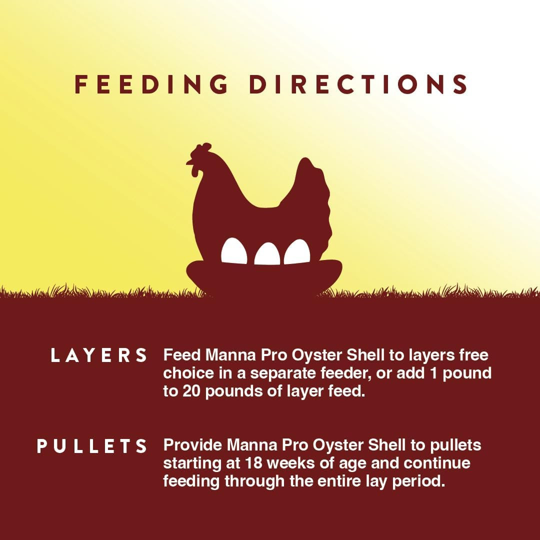 Crushed Oyster Shell | Egg-Laying Chickens | 5 LB