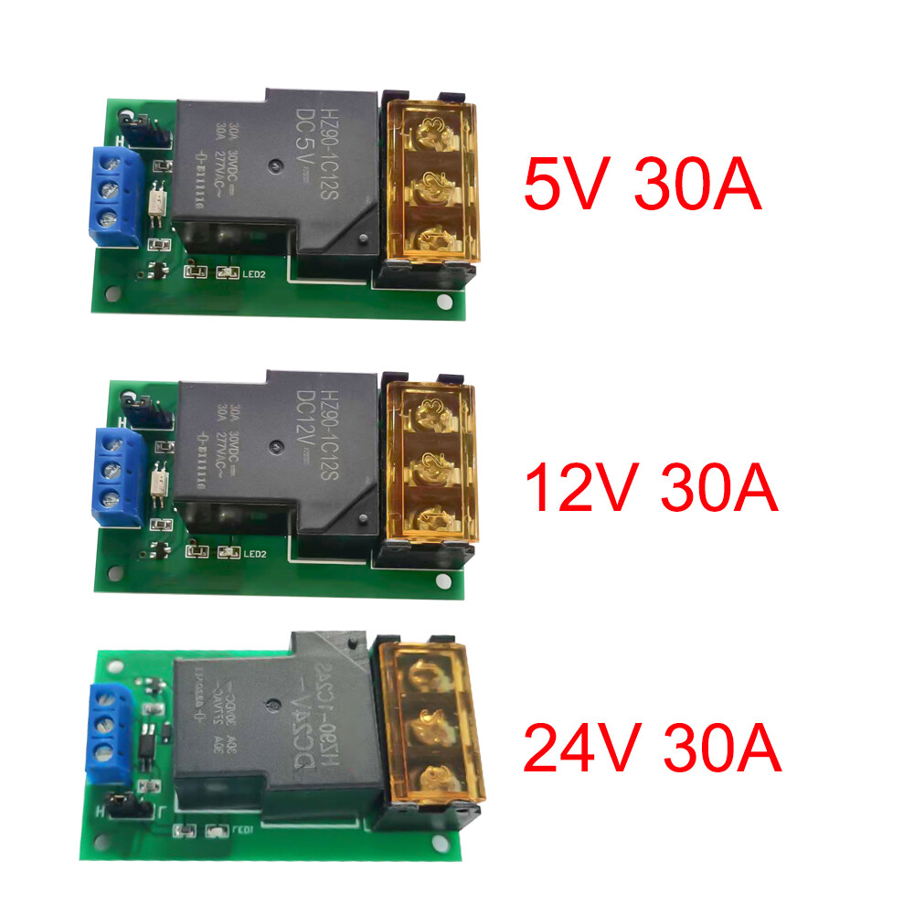 30A Relay Module Optocoupler Isolation High And Low Level Trigger Single Power U