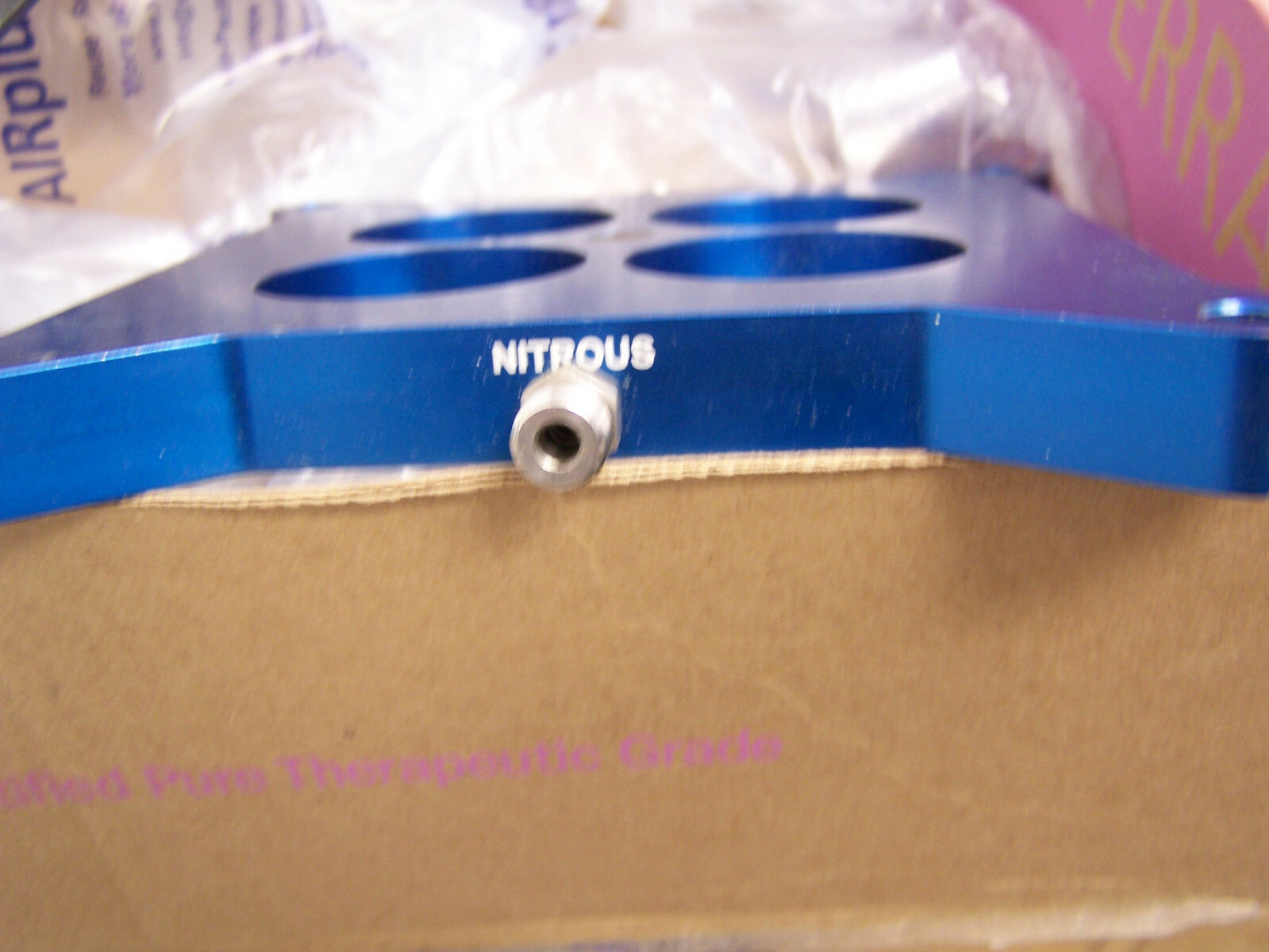 SPEEDTECH NITROUS PLATE 4150 Diffuser with mounting bracket N20 NOS USED