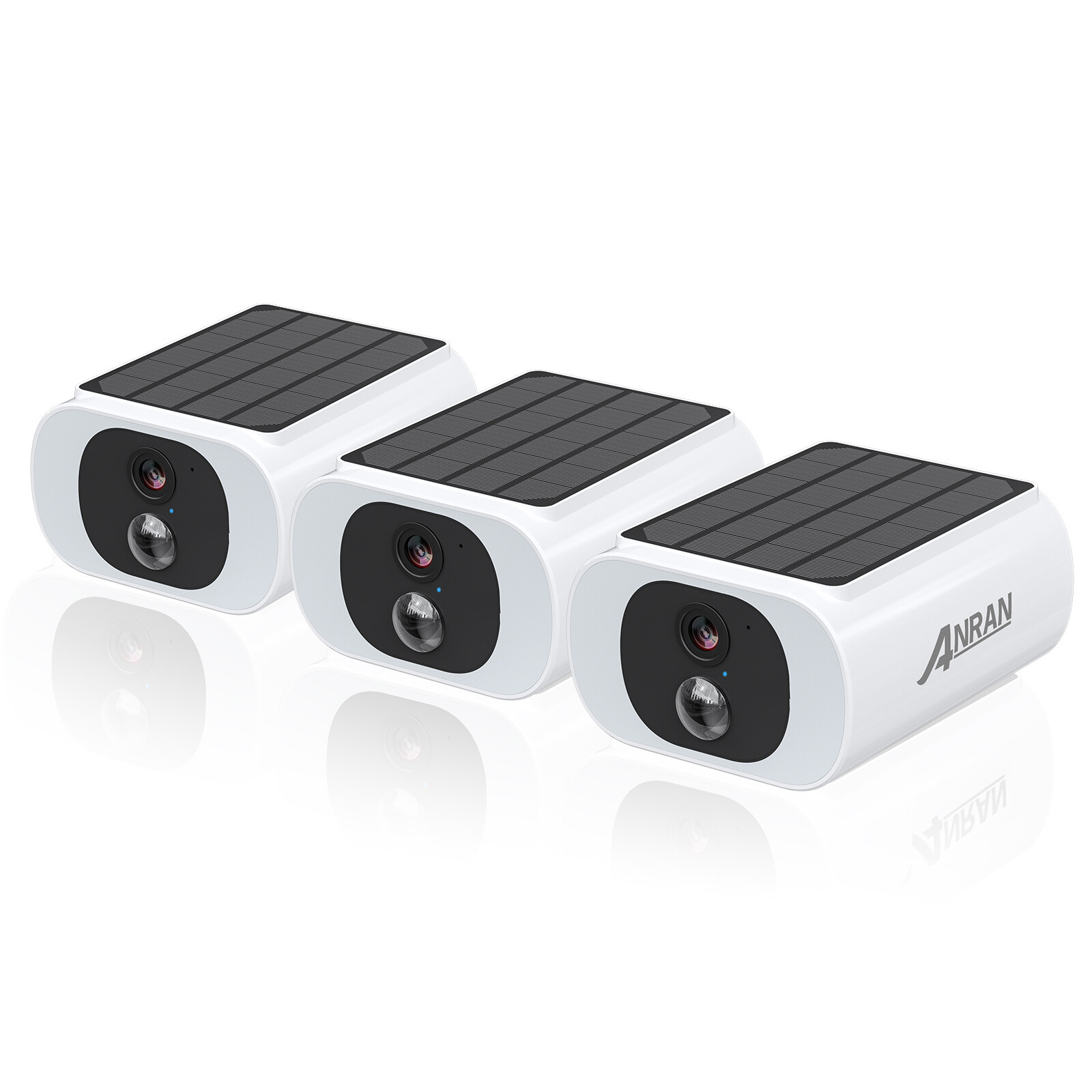 ANRAN 3MP Solar Battery Security Camera Wireless Outdoor WiFi Camera 2 Way Audio