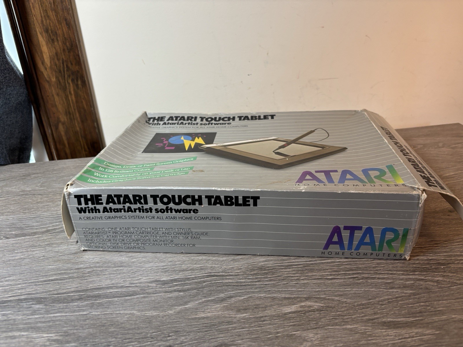 Untested Atari Touch Tablet Computer CX77 Missing Atari Artist software.