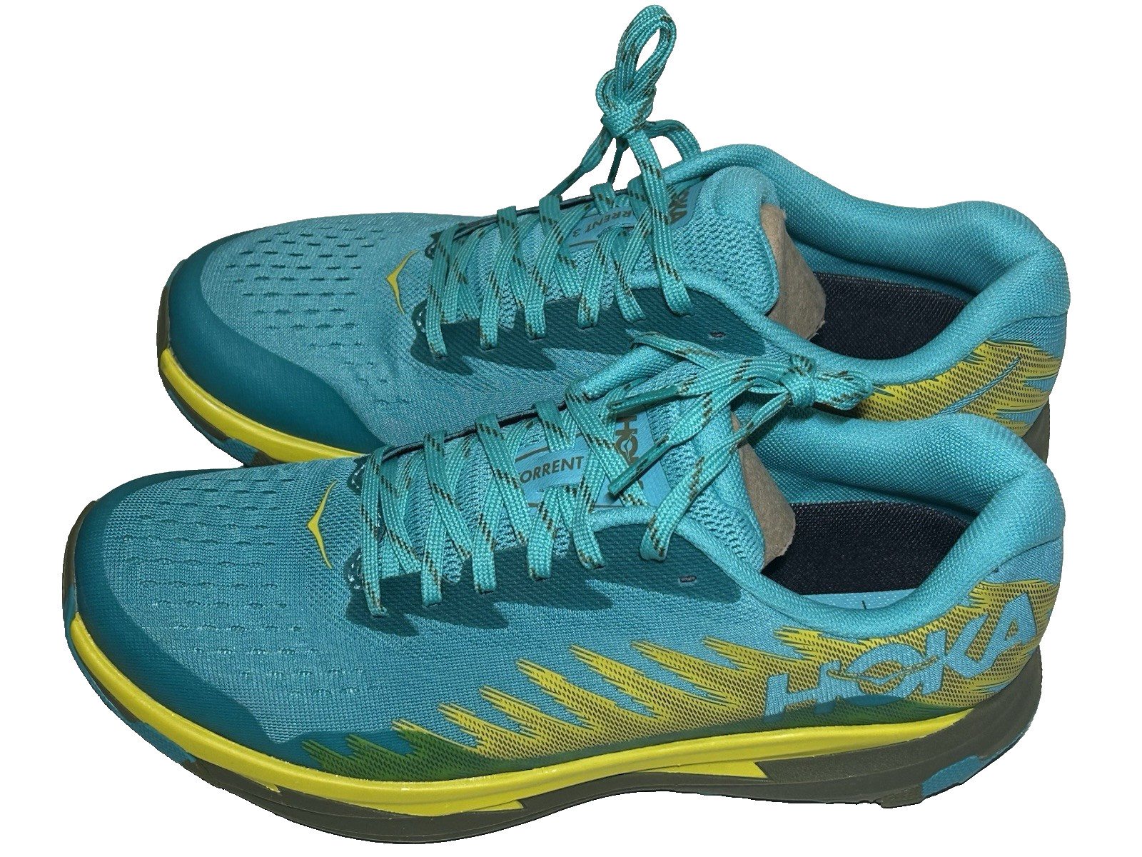 Hoka One Mens Size 8.5 Torrent 3 Ceramic/Avocado Running Hiking Comfort Shoes