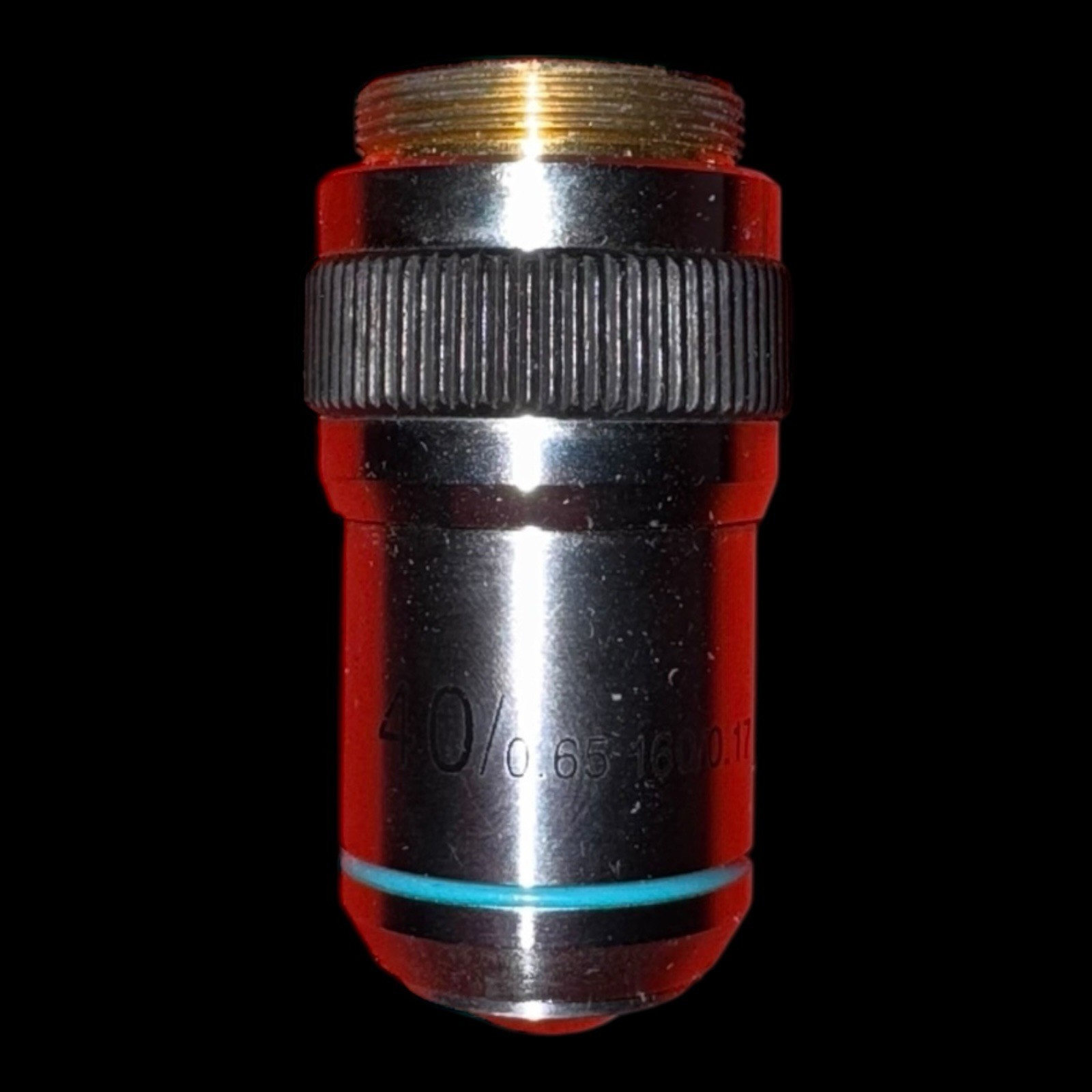 AMSCOPE  FLUOR 40/0.65 160/0.17 MICROSCOPE OBJECTIVE